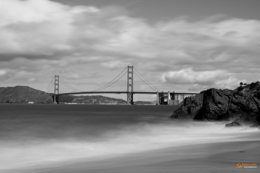 golden gate bridge black and white pictures. Golden Gate Bridge from China